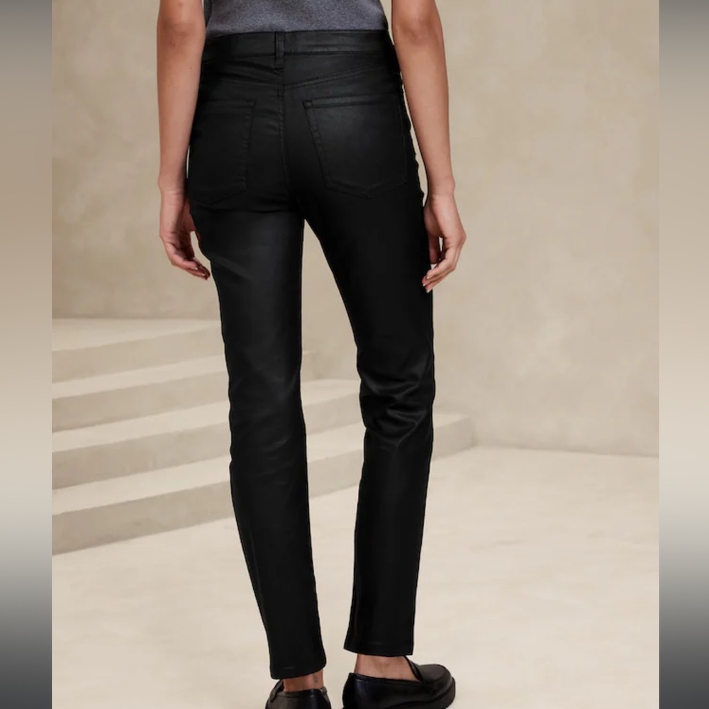 Banana Republic High Rise Slim Coated Jeans
